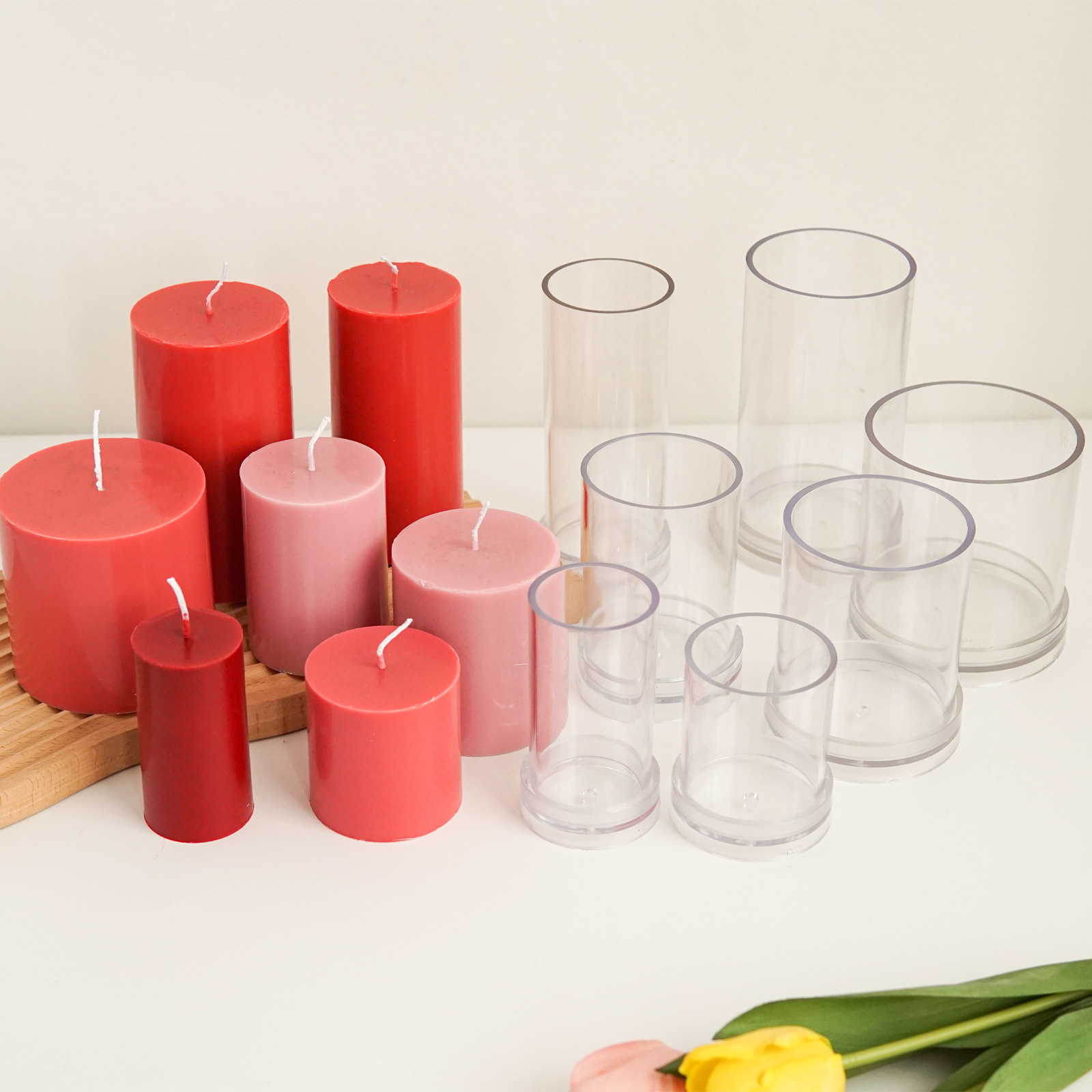 Various 3D Cylindrical Candle  - Candle Making At Home reseña y precio