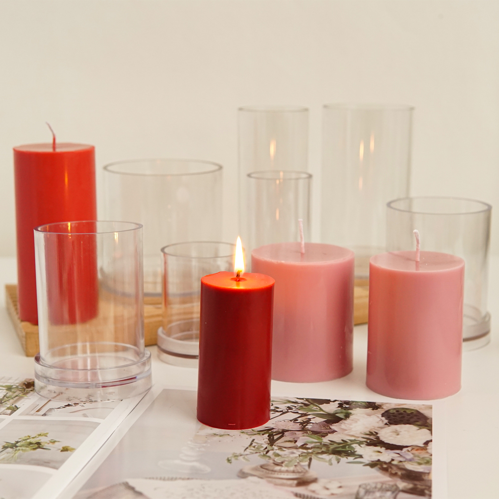 Various 3D Cylindrical Candle  - Candle Making At Home reseña y precio