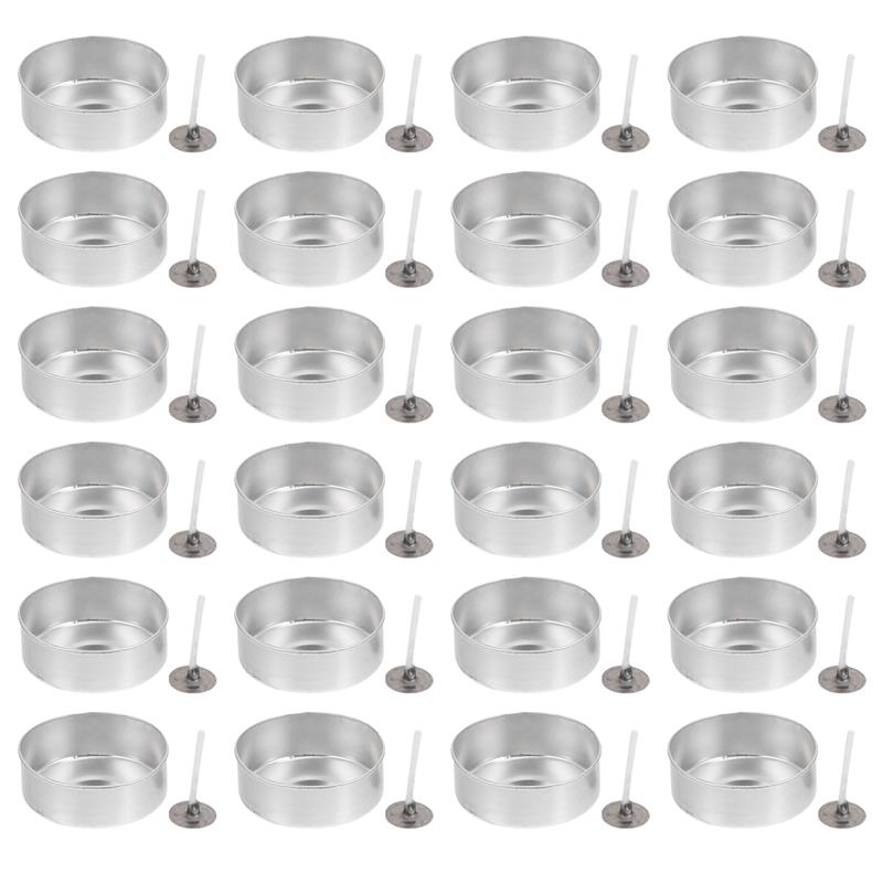 100 Sets Tea Light Cup Holding - Candle Making Glass reseña y precio