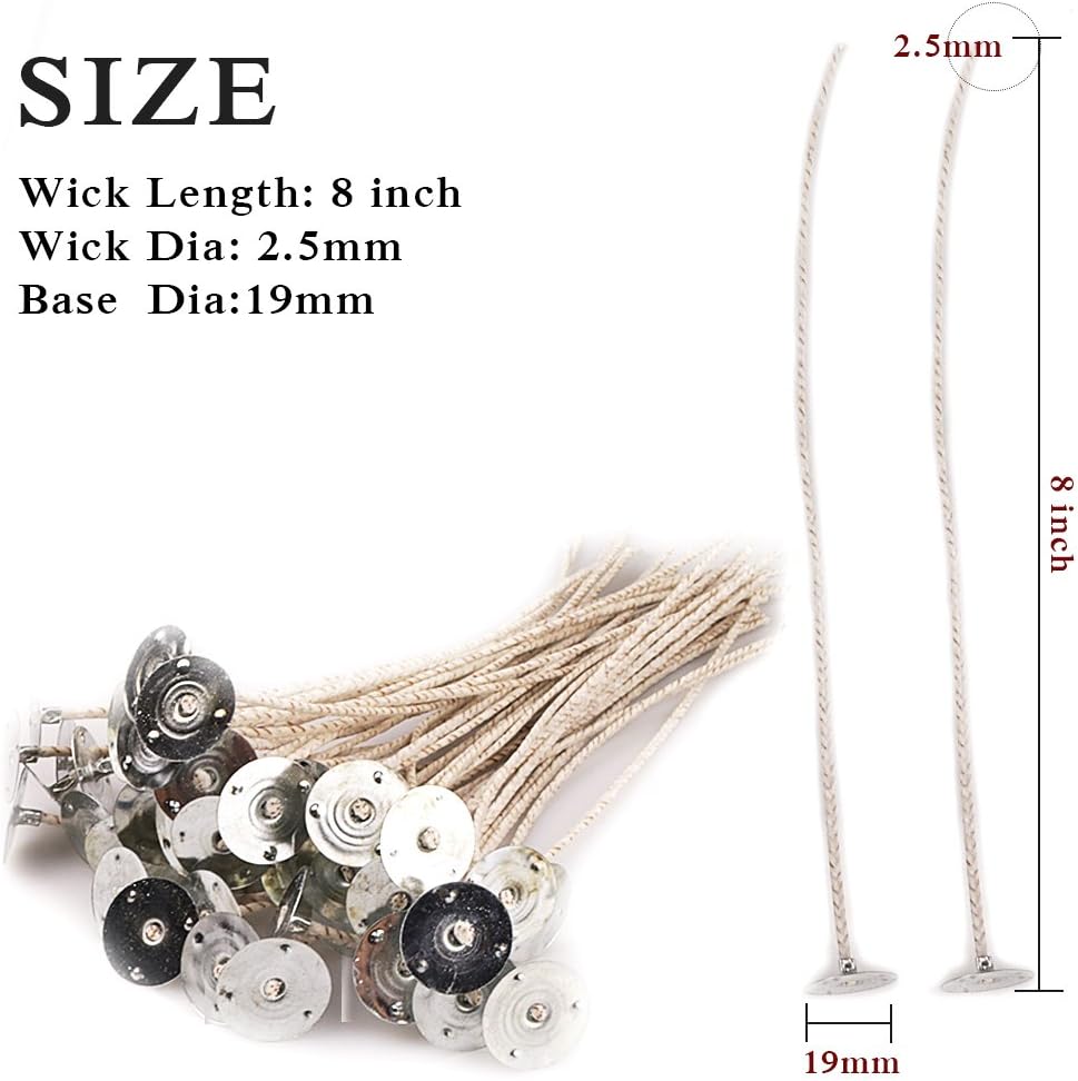 100-Piece 8-Inch Soy Wax Candl - Candle Making Glass reseña y precio