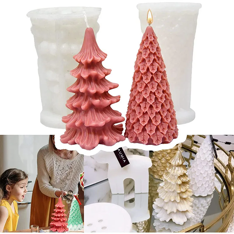 3D Tree Shaped Candle Silicone - Xmas Candle Making reseña y precio