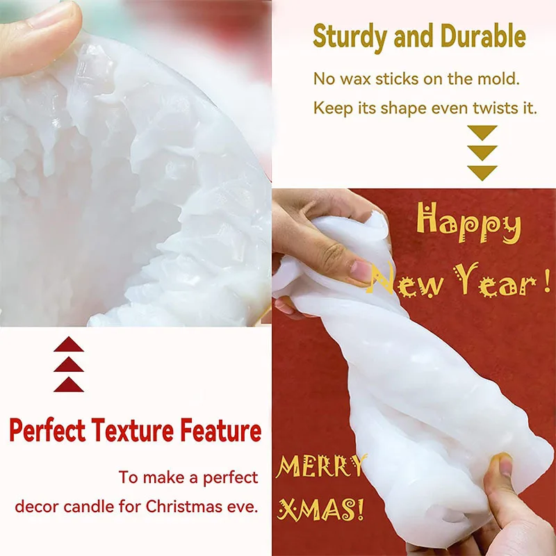 3D Tree Shaped Candle Silicone - Xmas Candle Making reseña y precio