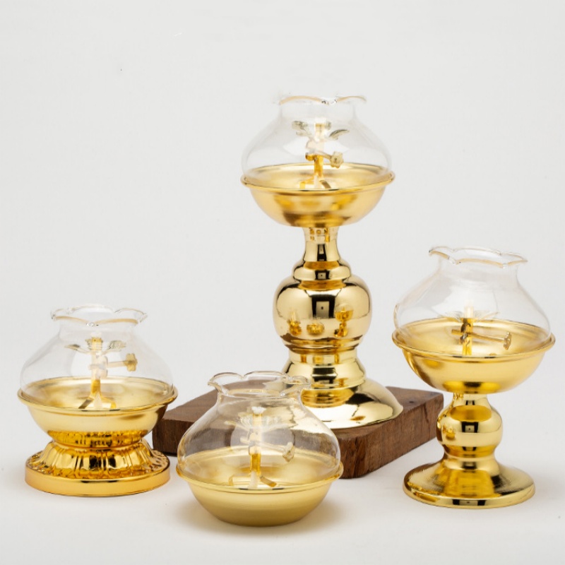Golden Oil Lamp For Buddha Wit - Candle Making Glass reseña y precio