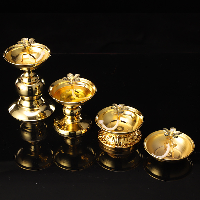 Golden Oil Lamp For Buddha Wit - Candle Making Glass reseña y precio