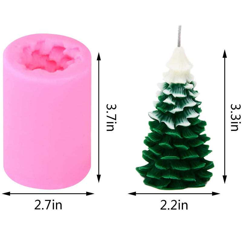 3D Christmas Tree Candle Mold  - Xmas Candle Making reseña y precio